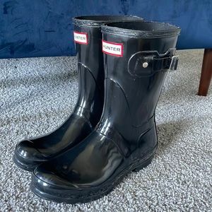 Hunter original short gloss rain boot